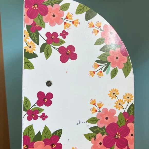 Vintage Metal Floral Bread Box with Roll Door fruit Motif - Picture 4 of 16